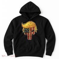 Trump American Skull Golden Hair Hoodie thumb 0