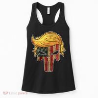 Trump American Skull Golden Hair Women's Tank Top thumb 0
