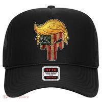 Trump American Skull Golden Hair Hat thumb 0
