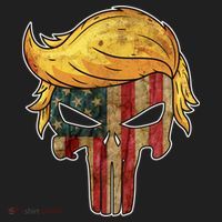 Trump American Skull Golden Hair Hat thumb 2