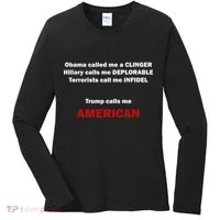 Trump Calls Me American Women's Long Sleeve Shirt thumb 0