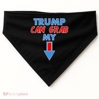 Trump Can Grab My Pussy Arrow 2020 Election USA-Made Doggie Bandana thumb 0