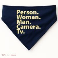 Trump Cognitive Test Person Woman Man Camera TV USA-Made Doggie Bandana thumb 0