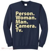 Trump Cognitive Test Person Woman Man Camera TV Sweatshirt thumb 0