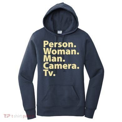 Trump Cognitive Test Person Woman Man Camera TV Women's Hoodie