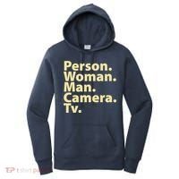 Trump Cognitive Test Person Woman Man Camera TV Women's Hoodie thumb 0
