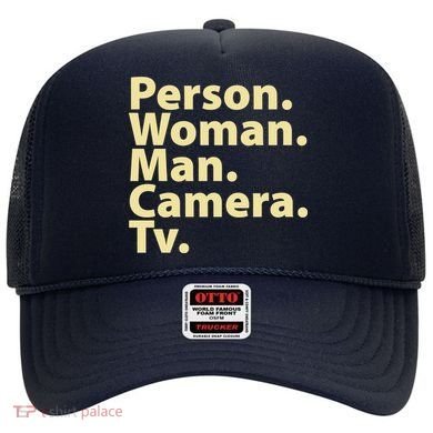 Trump Cognitive Test Person Woman Man Camera TV Hat