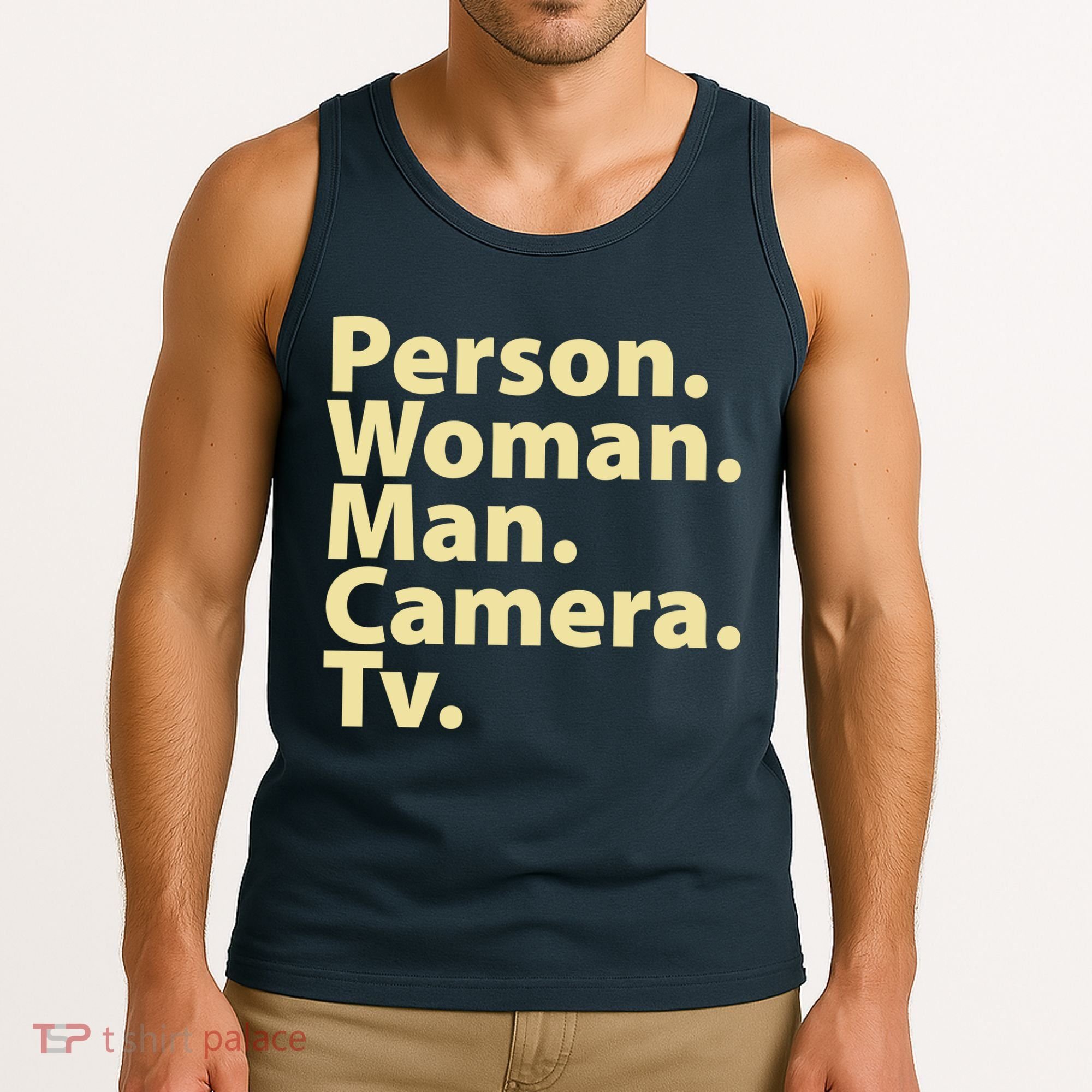 Trump Cognitive Test Person Woman Man Camera TV Tank Top