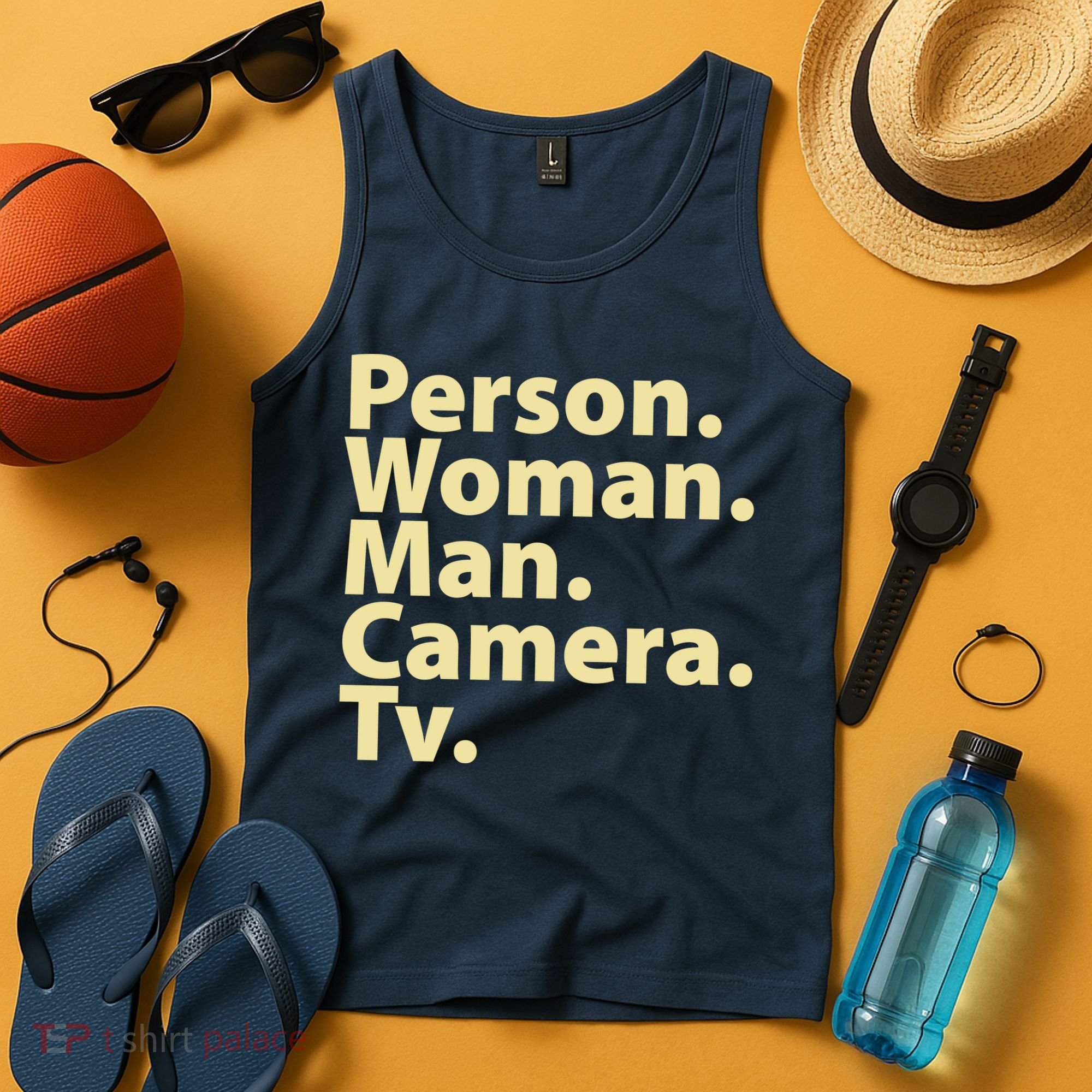 Trump Cognitive Test Person Woman Man Camera TV Tank Top