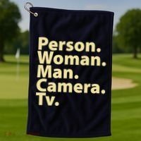 Trump Cognitive Test Person Woman Man Camera TV Golf Towel thumb 1