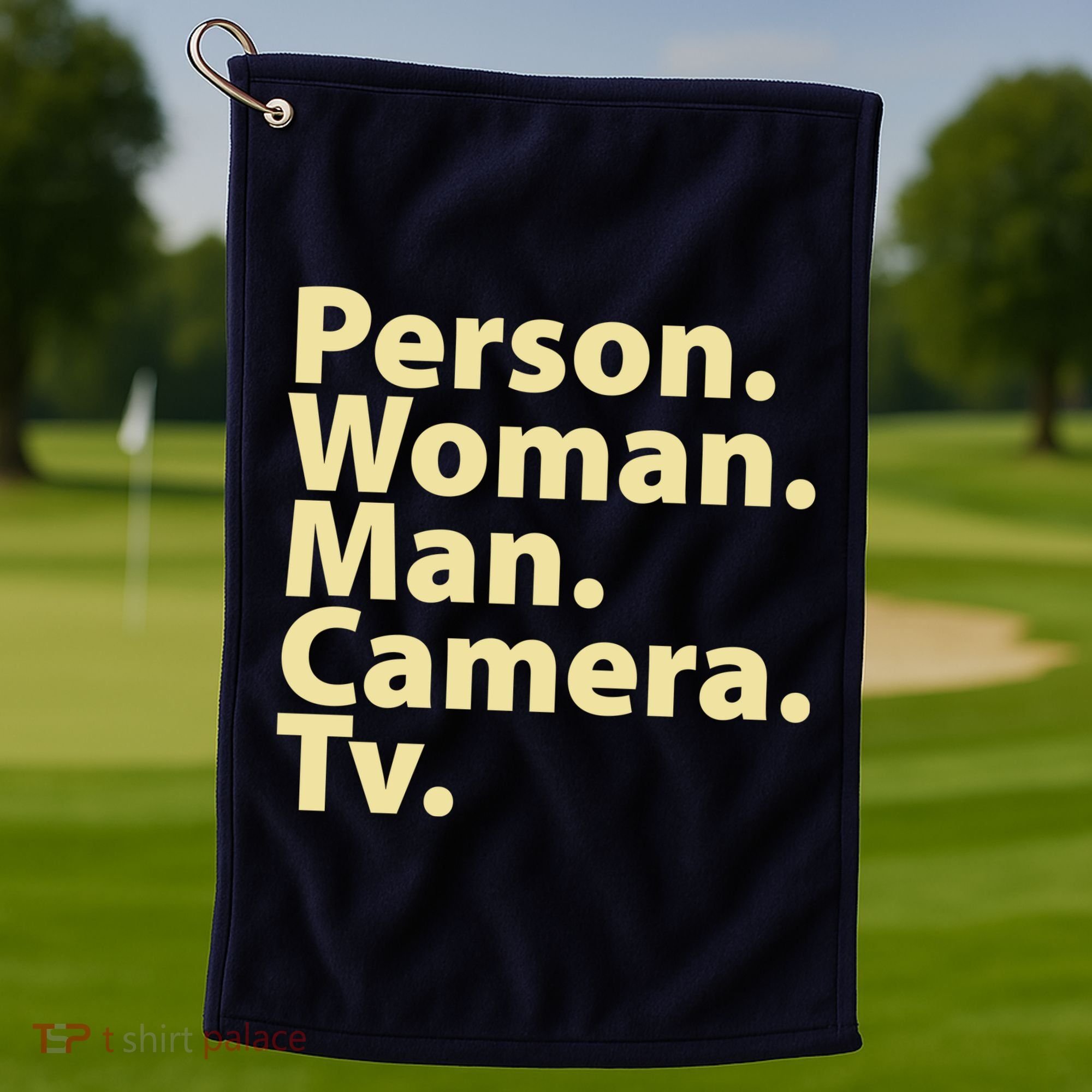 Trump Cognitive Test Person Woman Man Camera TV Golf Towel