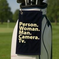 Trump Cognitive Test Person Woman Man Camera TV Golf Towel thumb 2