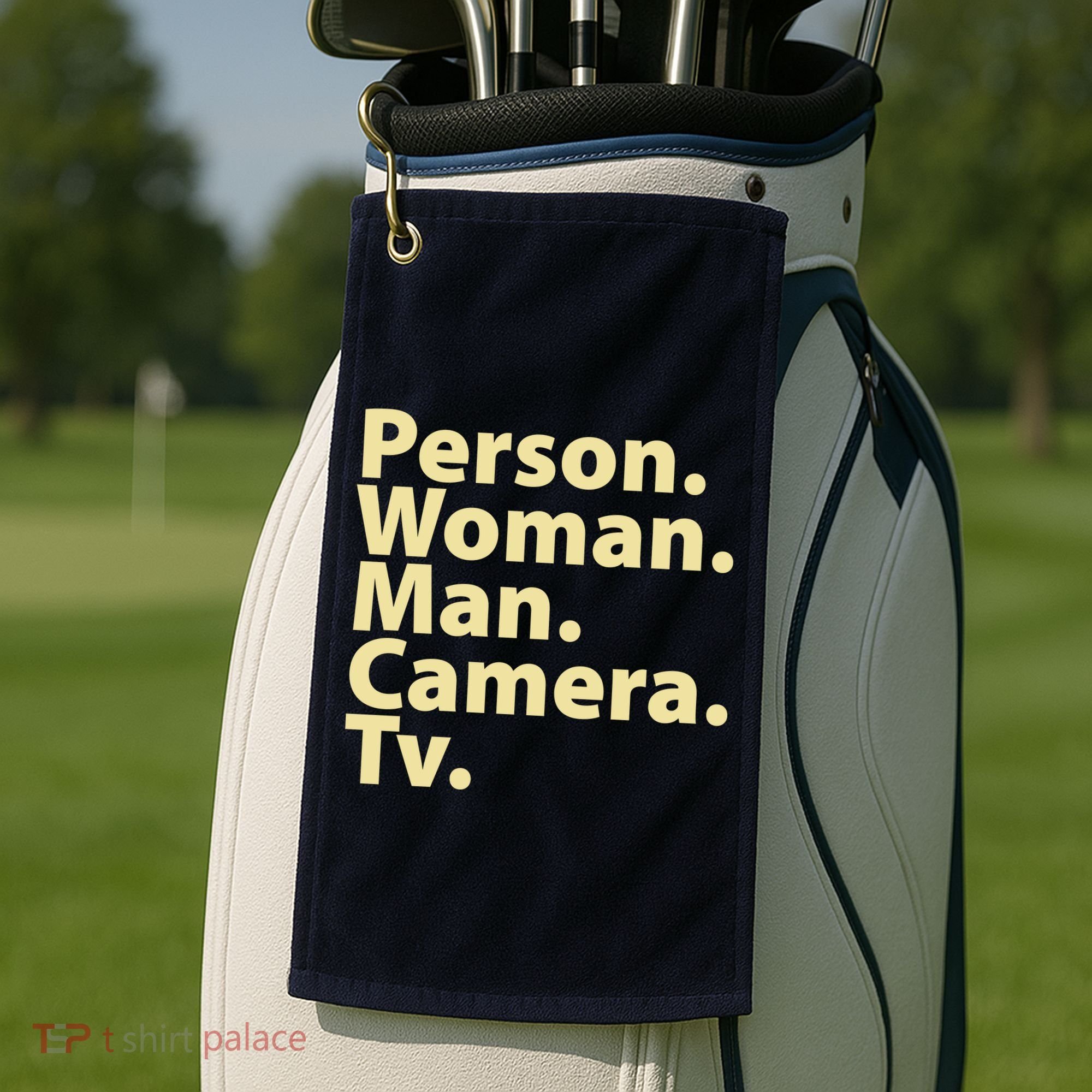 Trump Cognitive Test Person Woman Man Camera TV Golf Towel