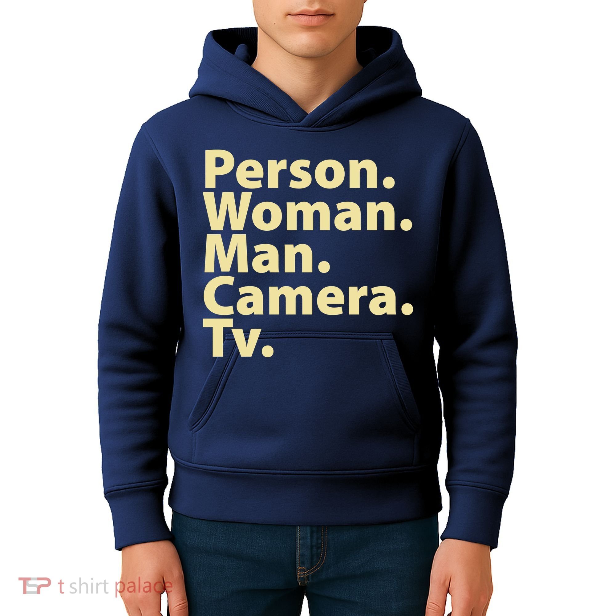 Trump Cognitive Test Person Woman Man Camera TV Kids Hoodie