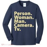Trump Cognitive Test Person Woman Man Camera TV Kids Long Sleeve Shirt thumb 0