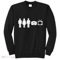 Trump Cognitive Test Person Woman Man Camera TV Funny Sweatshirt thumb 0