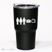 Trump Cognitive Test Person Woman Man Camera TV Funny Tumbler thumb 0
