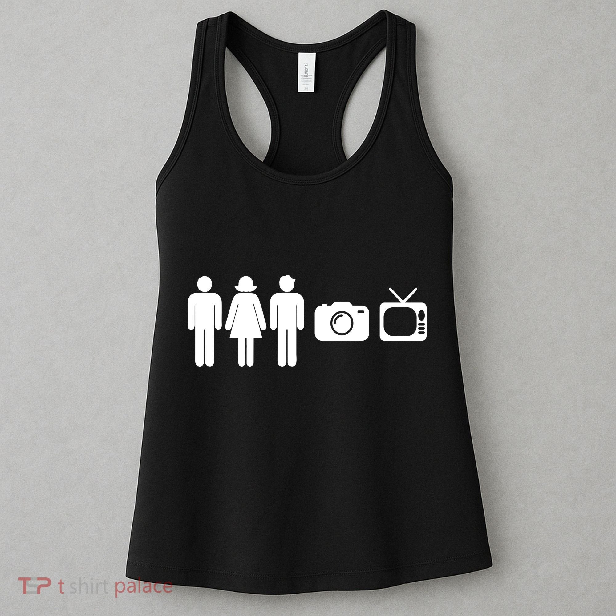 Trump Cognitive Test Person Woman Man Camera TV Funny Women's Tank Top