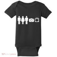 Trump Cognitive Test Person Woman Man Camera TV Funny Baby Bodysuit thumb 0