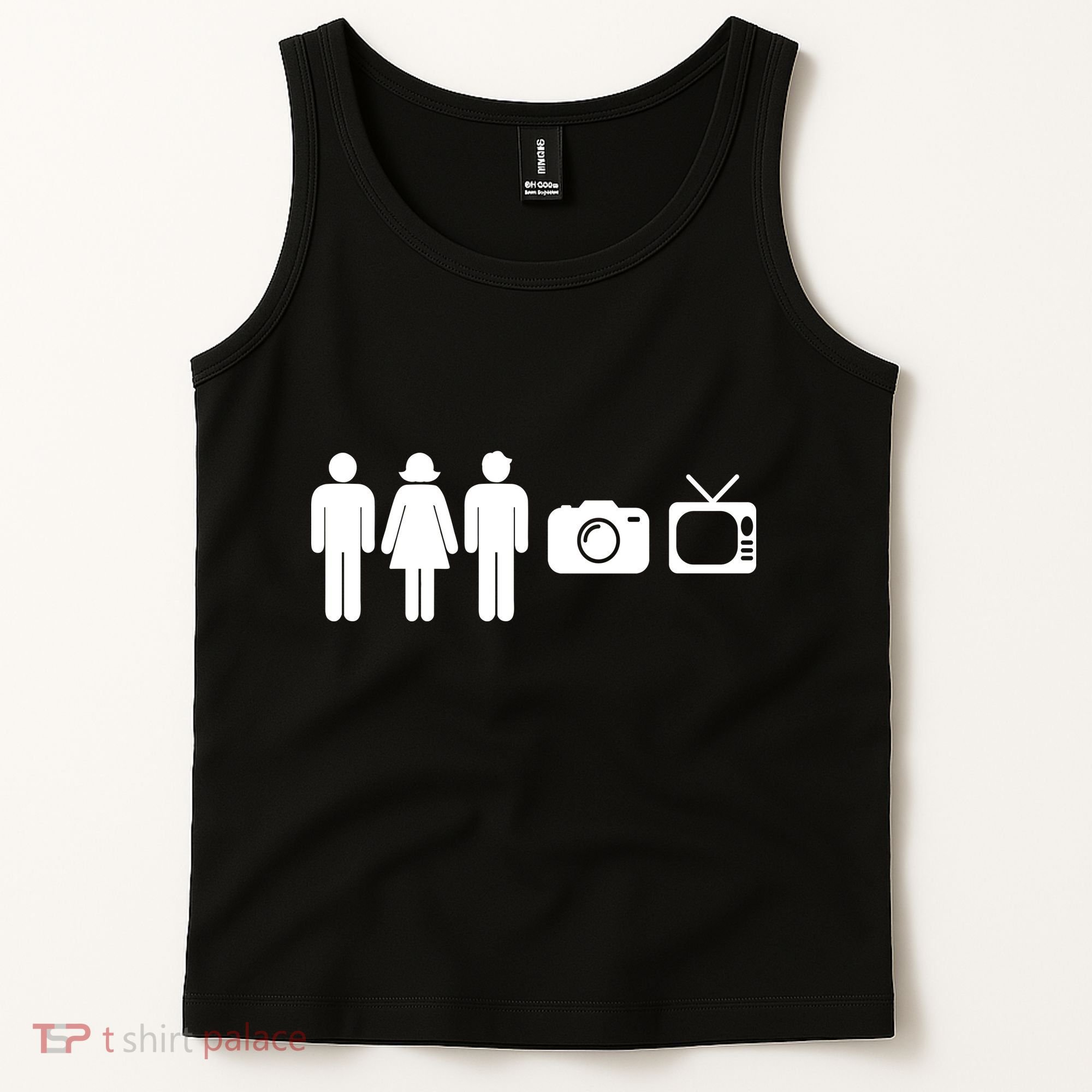 Trump Cognitive Test Person Woman Man Camera TV Funny Tank Top