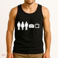 Trump Cognitive Test Person Woman Man Camera TV Funny Tank Top thumb 3