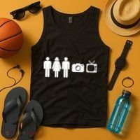 Trump Cognitive Test Person Woman Man Camera TV Funny Tank Top thumb 4