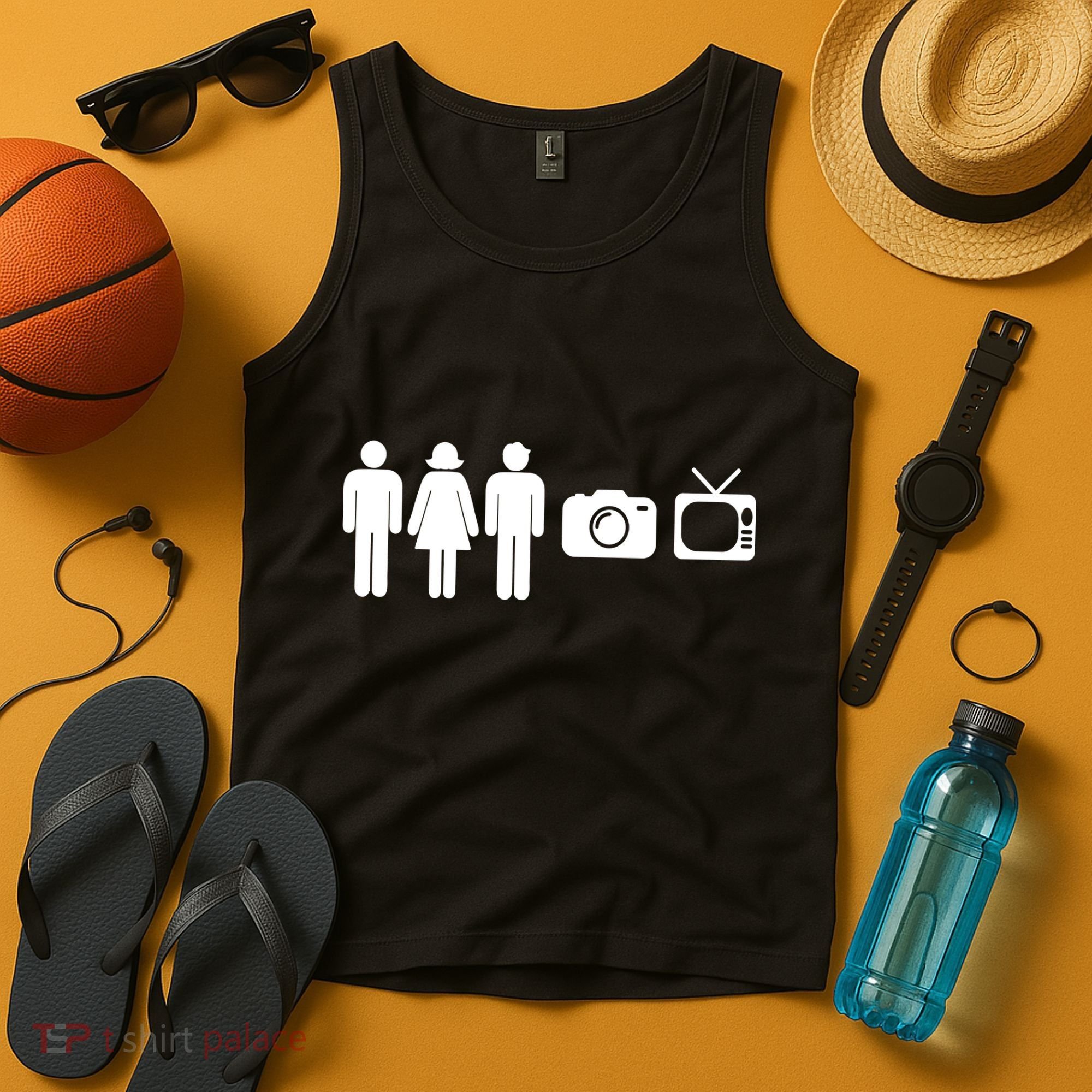 Trump Cognitive Test Person Woman Man Camera TV Funny Tank Top