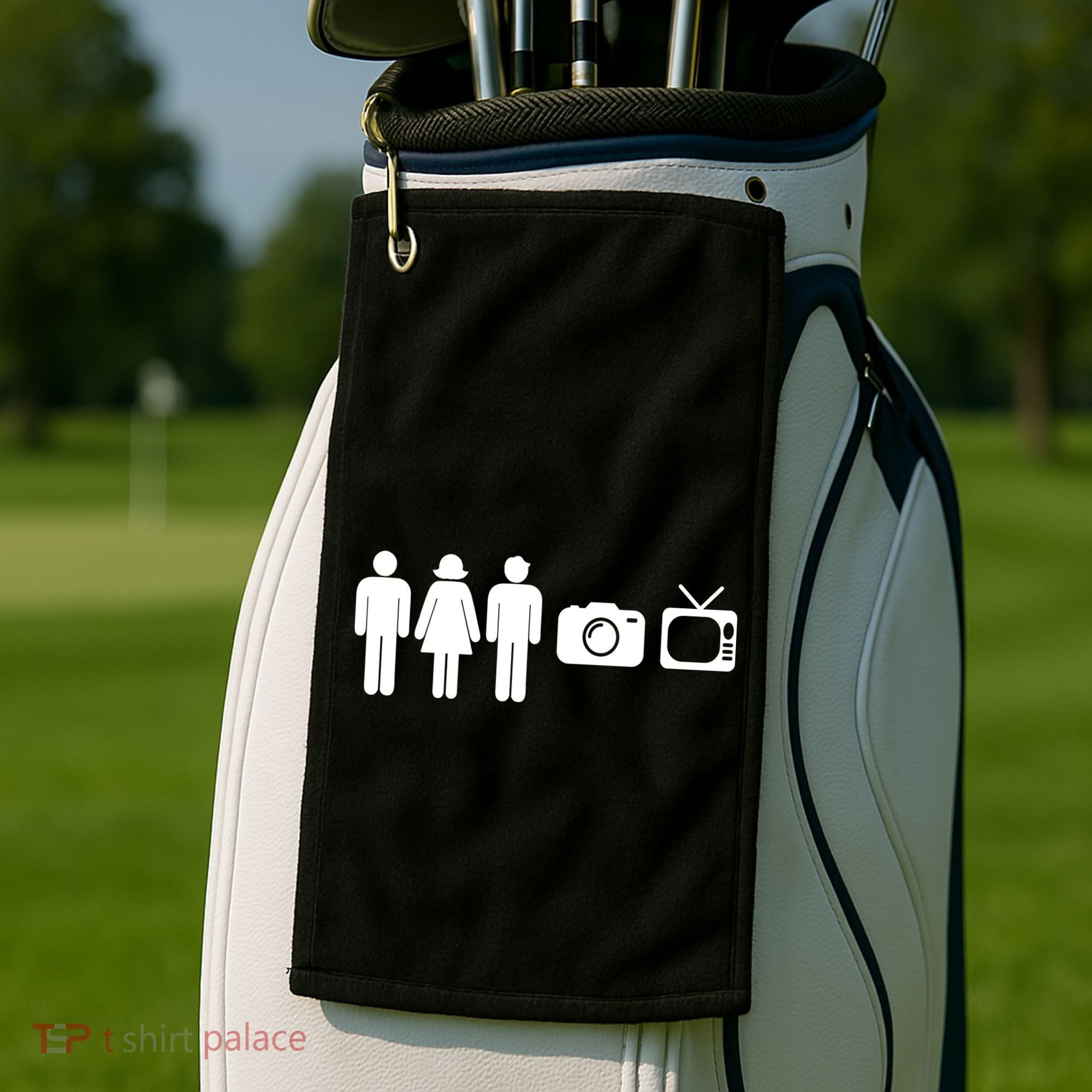 Trump Cognitive Test Person Woman Man Camera TV Funny Golf Towel
