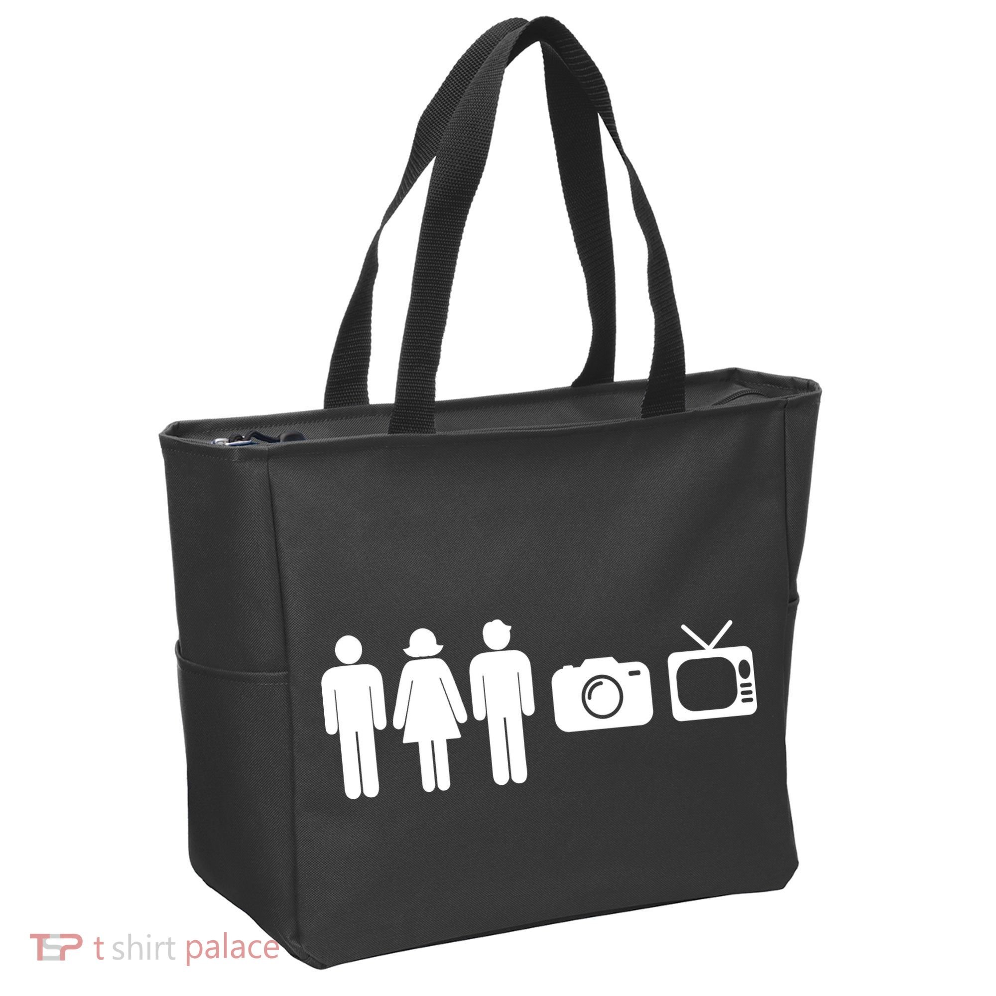 Trump Cognitive Test Person Woman Man Camera TV Funny Tote Bag