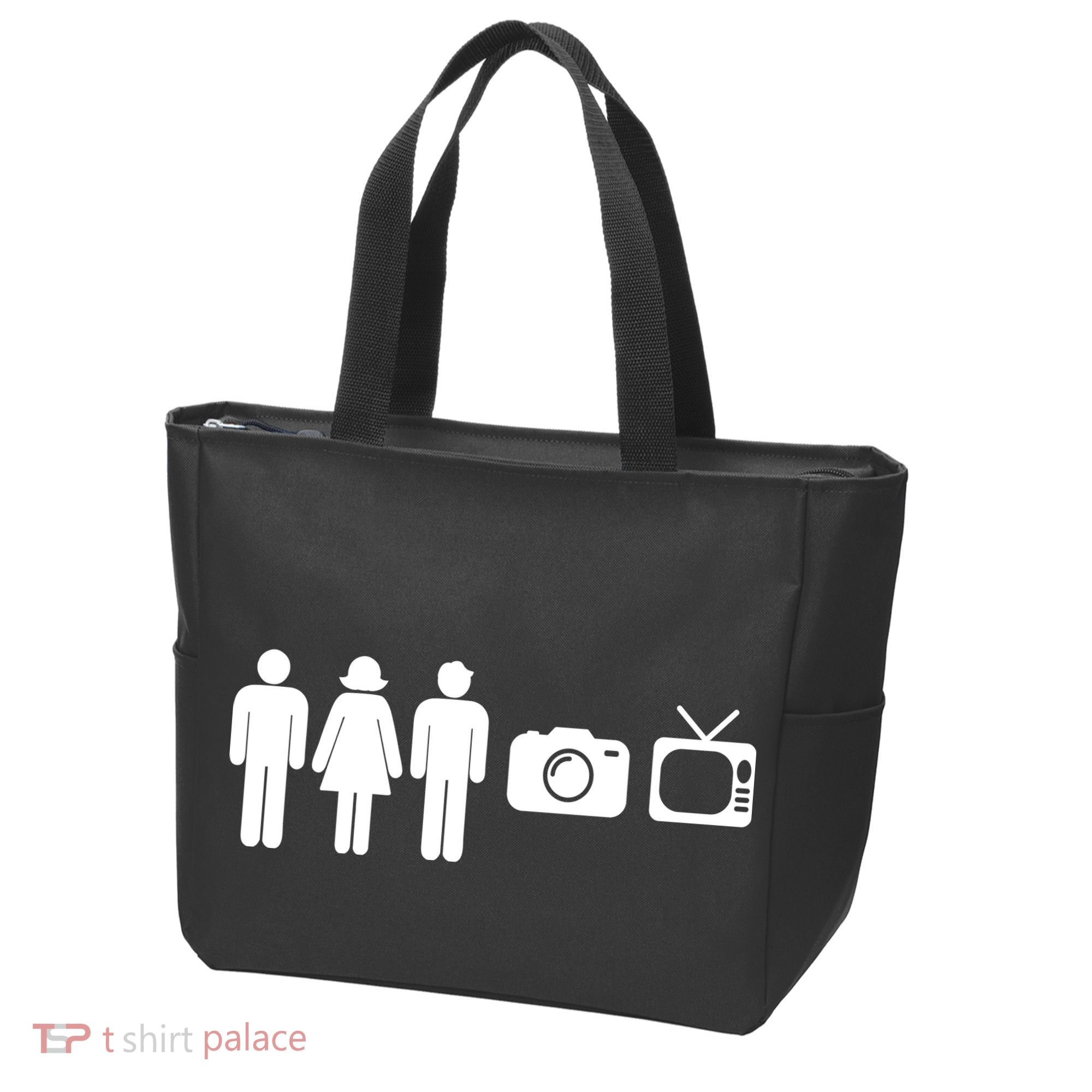 Trump Cognitive Test Person Woman Man Camera TV Funny Tote Bag