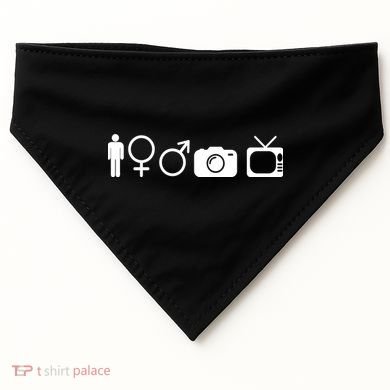 Trump Cognitive Test Symbols USA-Made Doggie Bandana