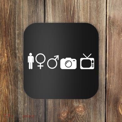 Trump Cognitive Test Symbols Coaster