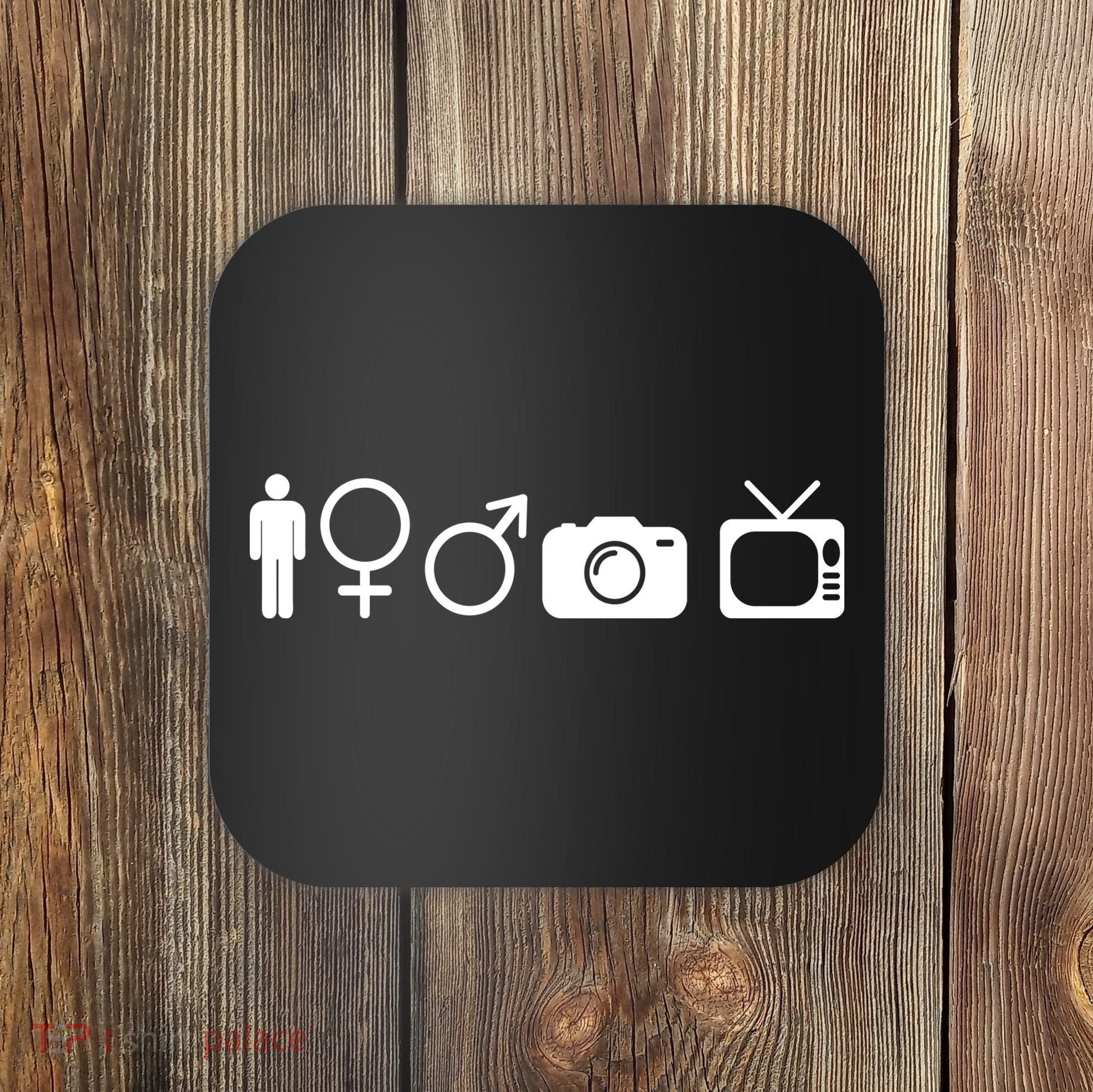 Trump Cognitive Test Symbols Coaster
