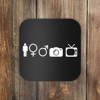 Trump Cognitive Test Symbols Coaster