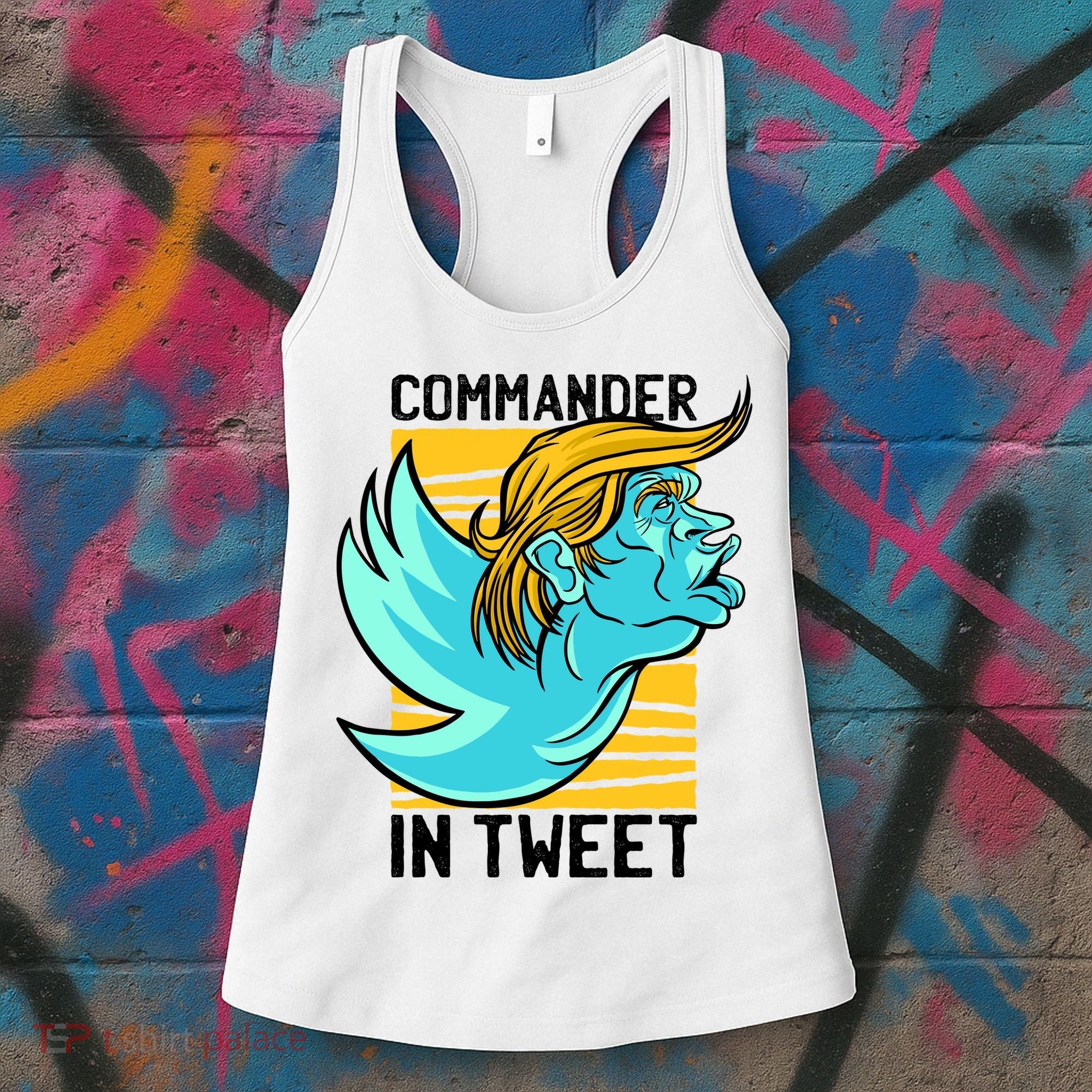 Trump Commander In Tweet Women's Tank Top