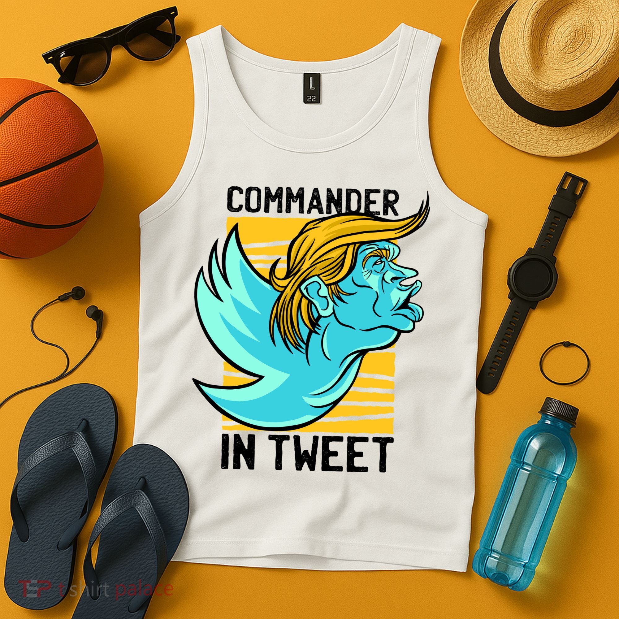 Trump Commander In Tweet Tank Top