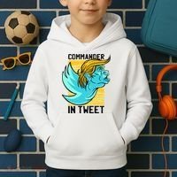 Trump Commander In Tweet Kids Hoodie thumb 2