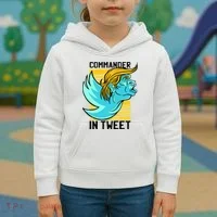 Trump Commander In Tweet Kids Hoodie thumb 3