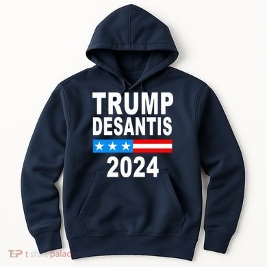 Trump Desantis 2024 US Flag Hoodie