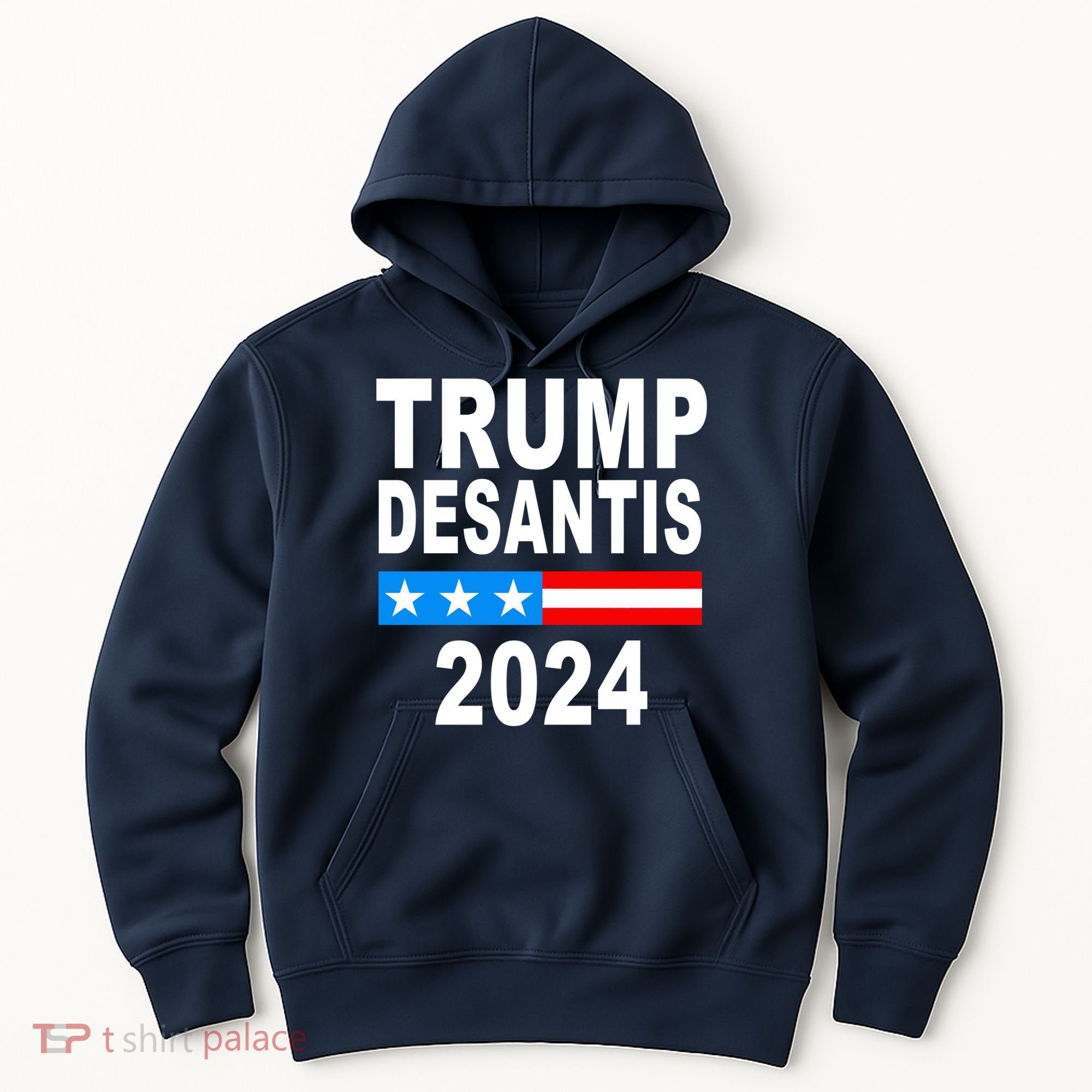 Trump Desantis 2024 US Flag Hoodie