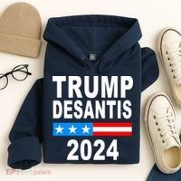 Trump Desantis 2024 US Flag Hoodie thumb 4