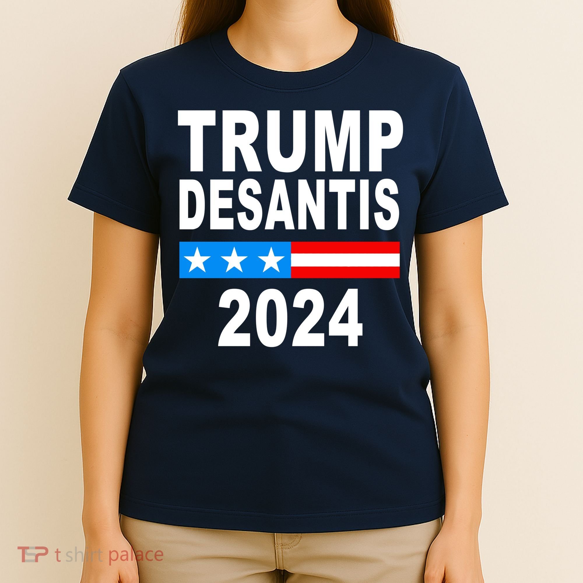 Trump Desantis 2024 US Flag T-Shirt