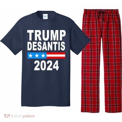 Trump Desantis 2024 US Flag Pajama Set