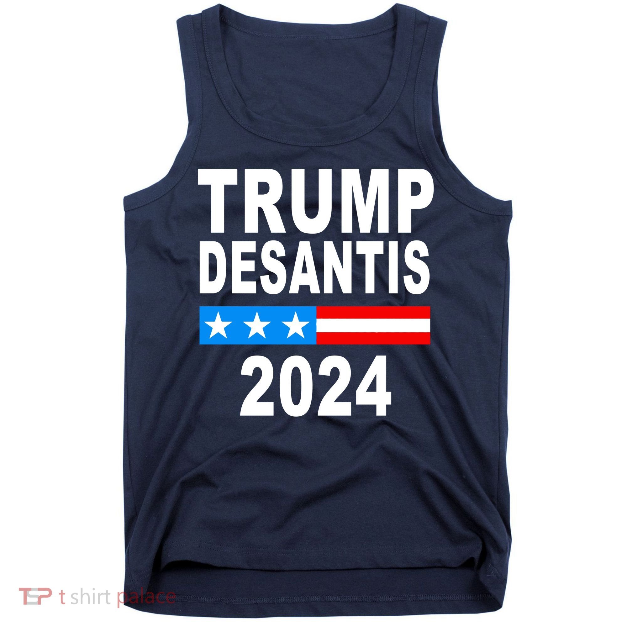 Trump Desantis 2024 US Flag Tank Top