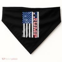 Trump Distressed USA Flag USA-Made Doggie Bandana thumb 0