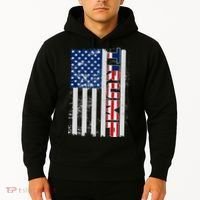 Trump Distressed USA Flag Hoodie thumb 2