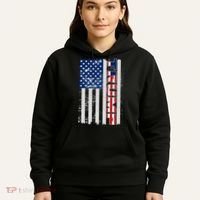 Trump Distressed USA Flag Hoodie thumb 5
