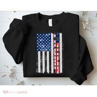 Trump Distressed USA Flag Sweatshirt thumb 2