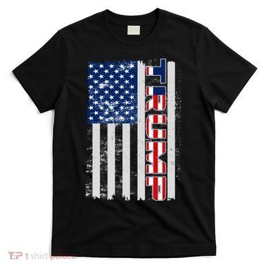 Trump Distressed USA Flag T-Shirt