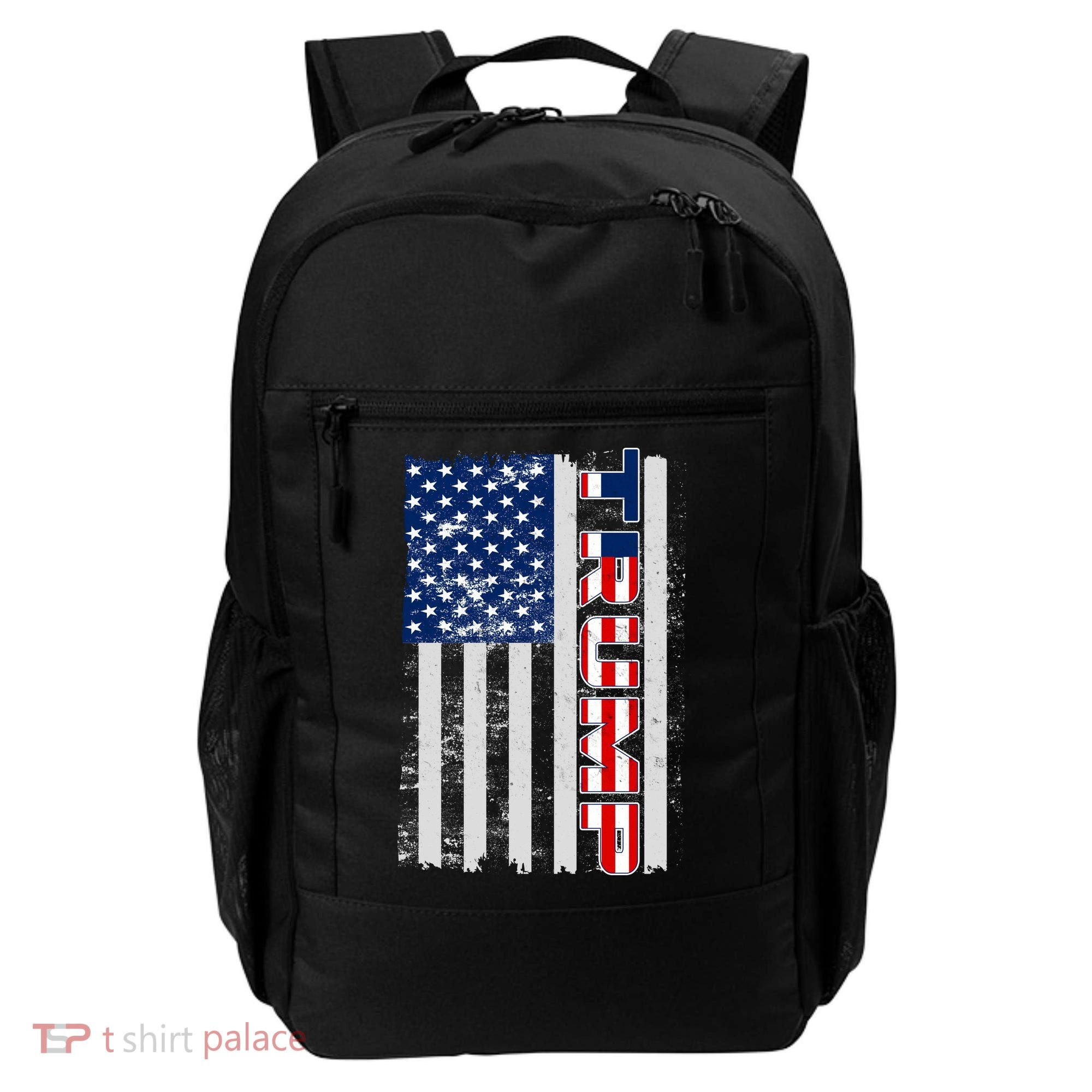 Trump Distressed USA Flag Backpack